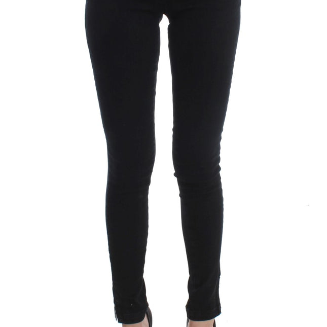 Costume National Black Cotton Slim Fit Denim Jeans