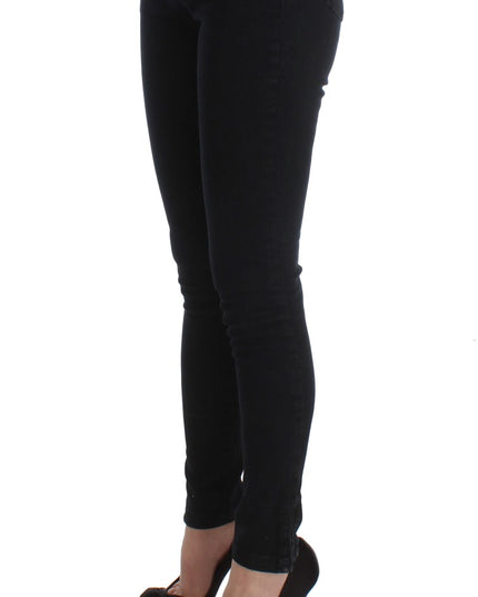 Costume National Black Cotton Slim Fit Denim Jeans