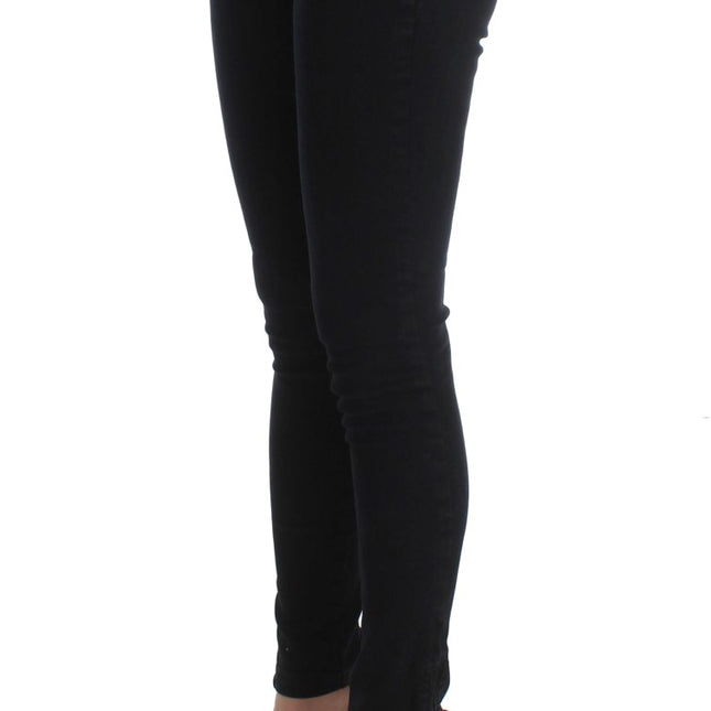 Costume National Black Cotton Slim Fit Denim Jeans