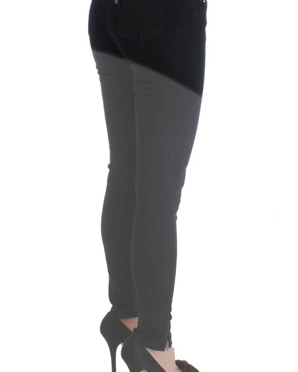 Costume National Black Cotton Slim Fit Denim Jeans