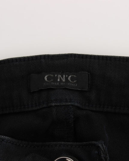 Costume National Black Cotton Slim Fit Denim Jeans