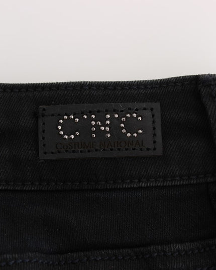 Costume National Black Cotton Slim Fit Denim Jeans