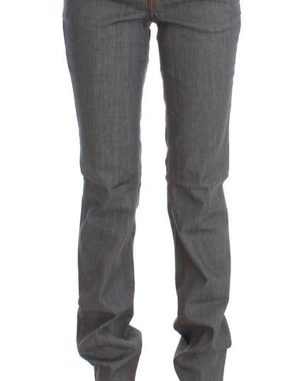 Costume National Gray Cotton Regular Fit Denim Jeans