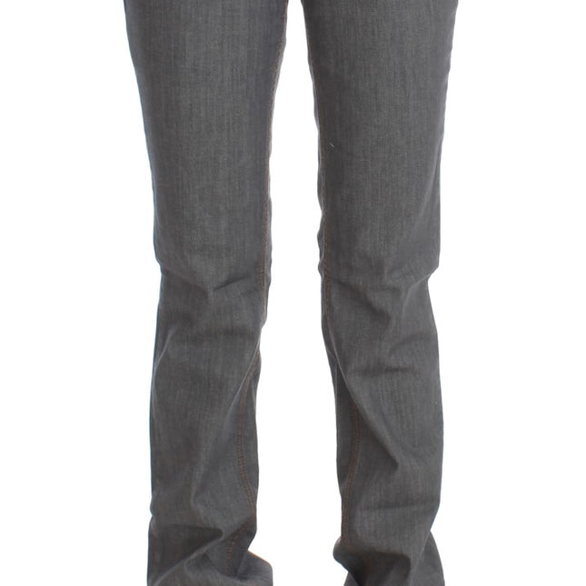 Costume National Gray Cotton Regular Fit Denim Jeans
