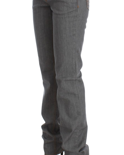 Costume National Gray Cotton Regular Fit Denim Jeans