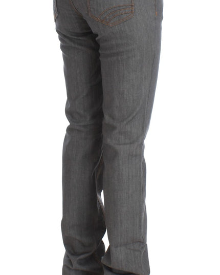 Costume National Gray Cotton Regular Fit Denim Jeans