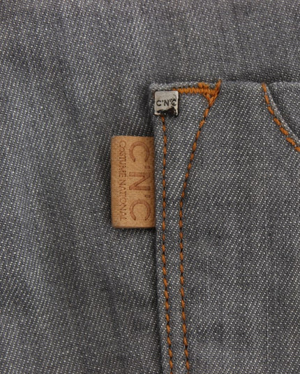 Costume National Gray Cotton Regular Fit Denim Jeans