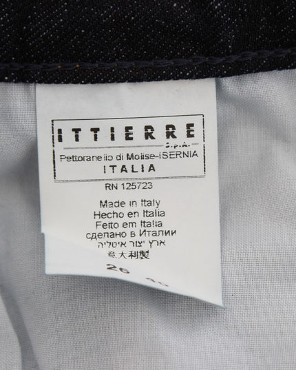 Costume National Blue Cotton Slim Fit Bootcut Jeans