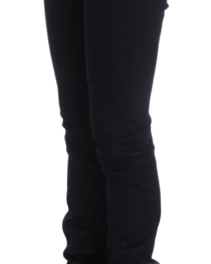 Costume National Blue Cotton Blend Slim Fit Jeans