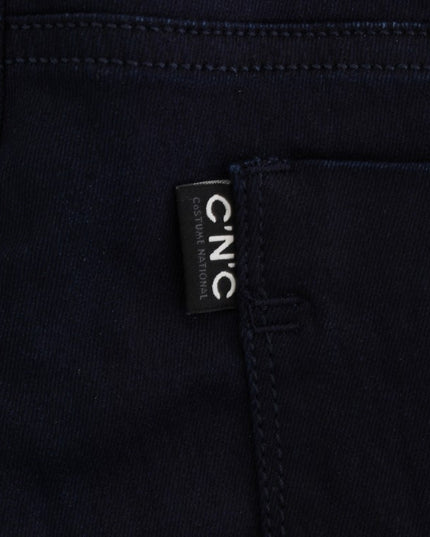 Costume National Blue Cotton Blend Slim Fit Jeans