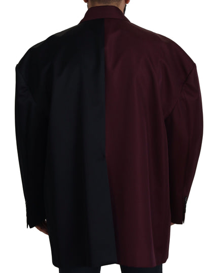 Dolce & Gabbana Bordeaux Polyester Double Breasted Jacket