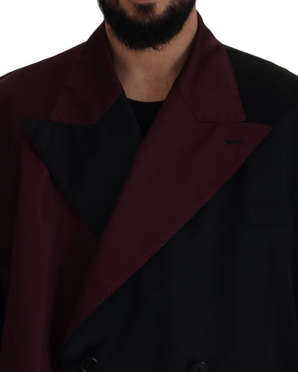 Dolce & Gabbana Bordeaux Polyester Double Breasted Jacket