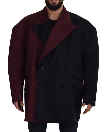 Dolce & Gabbana Bordeaux Polyester Double Breasted Jacket