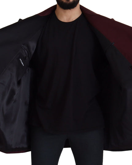 Dolce & Gabbana Bordeaux Polyester Double Breasted Jacket