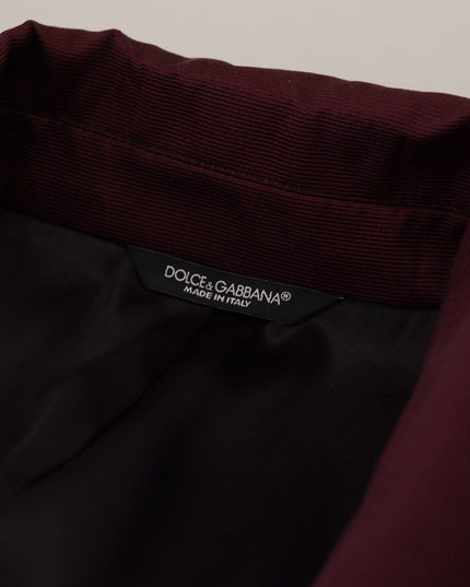 Dolce & Gabbana Bordeaux Polyester Double Breasted Jacket
