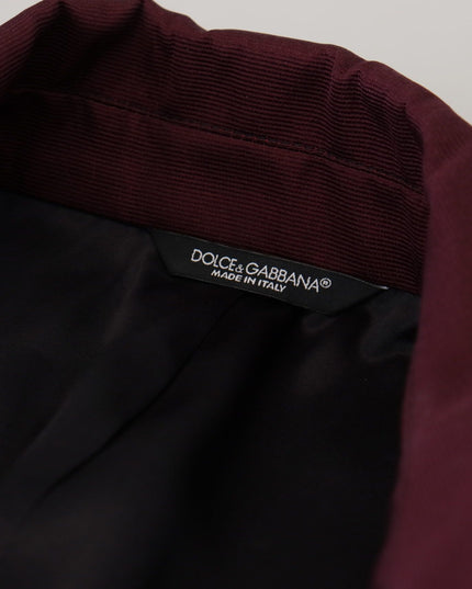 Dolce & Gabbana Bordeaux Polyester Double Breasted Jacket