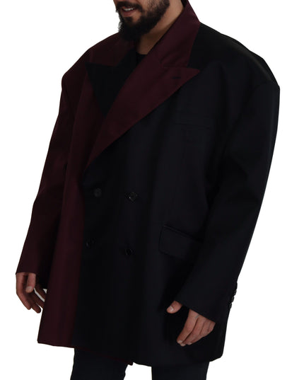 Dolce & Gabbana Bordeaux Polyester Double Breasted Jacket