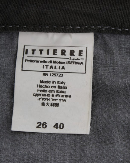 Costume National Green Cotton Blend Slim Fit Jeans