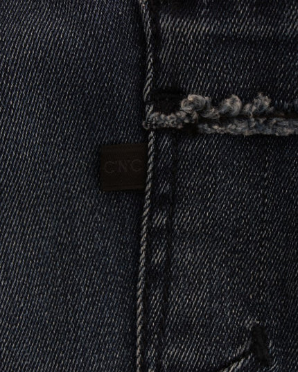 Costume National Blue Cotton Blend Slim Fit Jeans