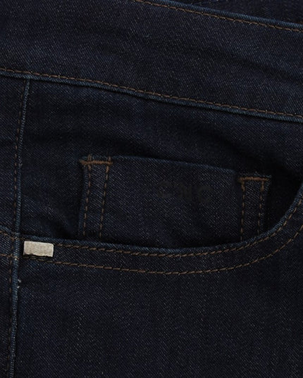 Costume National Blue Cotton Blend Slim Fit Jeans
