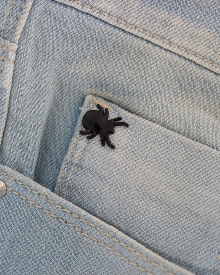 Costume National Blue Cotton Blend Super Slim Fit Jeans