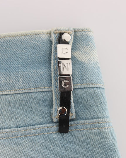 Costume National Blue Cotton Blend Super Slim Fit Jeans