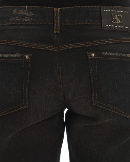 Ermanno Scervino Blue Wash Cotton Boyfriend Jeans