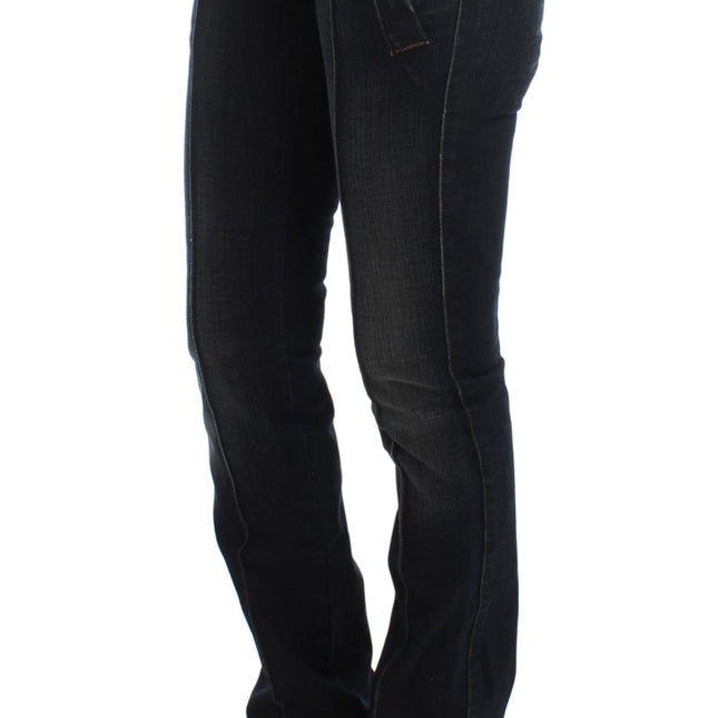 Ermanno Scervino Blue Wash Cotton Slim Fit Jeans