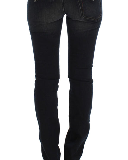 Ermanno Scervino Blue Wash Cotton Slim Fit Jeans