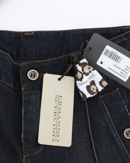 Ermanno Scervino Blue Wash Cotton Slim Fit Jeans