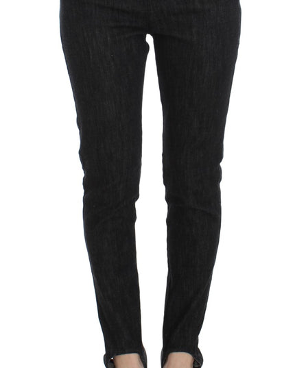 Ermanno Scervino Blue Cotton Slim Fit Denim Jeans