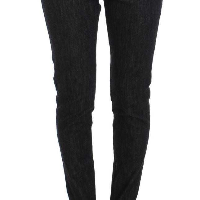 Ermanno Scervino Blue Cotton Slim Fit Denim Jeans