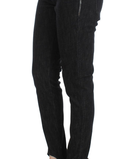 Ermanno Scervino Blue Cotton Slim Fit Denim Jeans