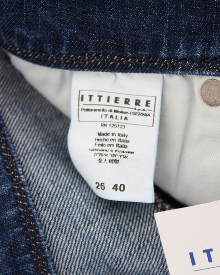 Ermanno Scervino Blue Wash Cotton Blend Slim Fit Jeans