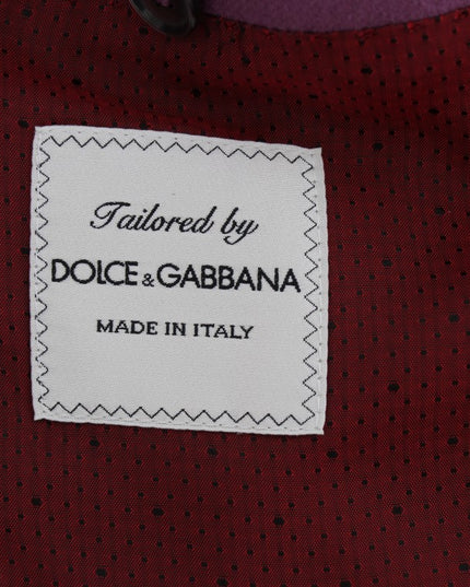 Dolce & Gabbana Purple Cashmere Slim Fit Blazer Jacket