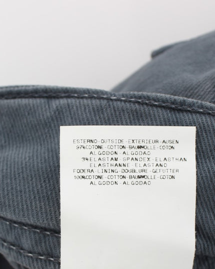 John Galliano Blue Cotton Blend Slim Fit Bootcut Jeans