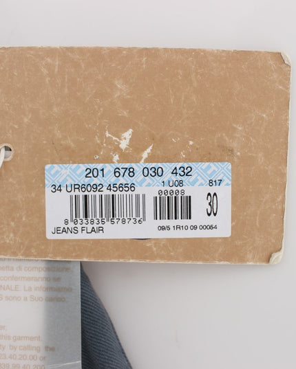 John Galliano Blue Cotton Blend Slim Fit Bootcut Jeans