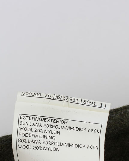 Ermanno Scervino Green Wool Blend Loose Fit Cargo Pants