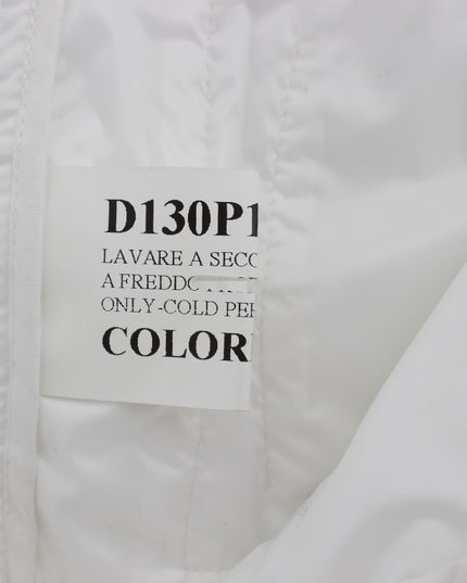 Ermanno Scervino White Nylon Padded Slim Fit Cargo Pants