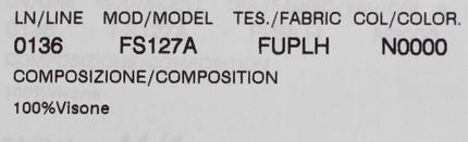 Dolce & Gabbana Black Mink Fur Shoulder Collar Scarf