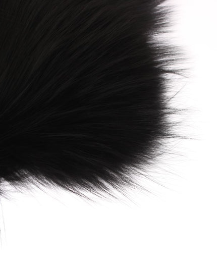 Dolce & Gabbana Black Fox Fur Collar Scarf