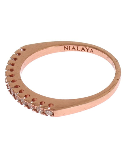 Nialaya Red Gold 925 Silver Ring