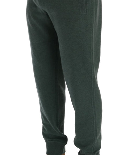 Dolce & Gabbana Green Cashmere Training Pants