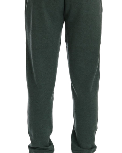 Dolce & Gabbana Green Cashmere Training Pants
