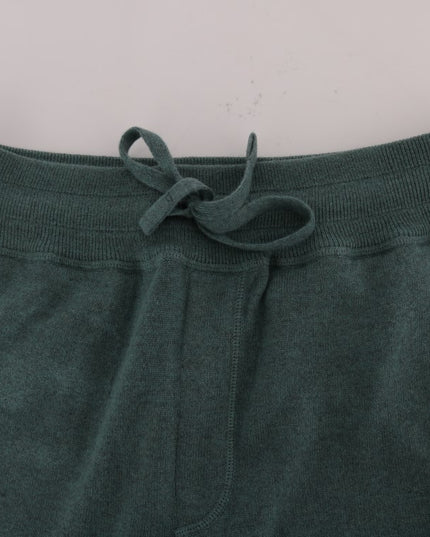 Dolce & Gabbana Green Cashmere Training Pants