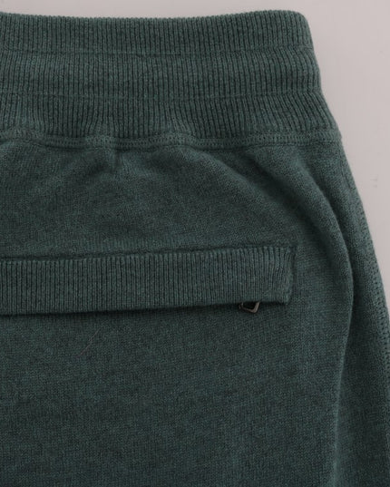 Dolce & Gabbana Green Cashmere Training Pants