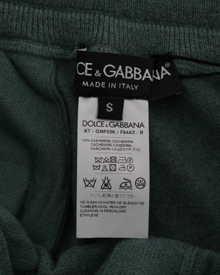 Dolce & Gabbana Green Cashmere Training Pants