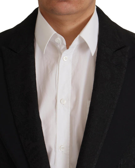 Dolce & Gabbana Black Polyester Formal 2 Piece MARTINI Suit