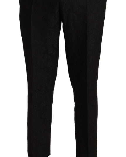 Dolce & Gabbana Black Polyester Formal 2 Piece MARTINI Suit