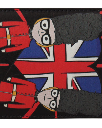 Dolce & Gabbana Black Leather #DGLovesLondon Keyring Cardholder Coin Case